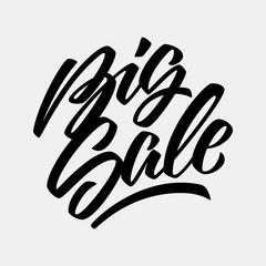 Black Big Sale Calligraphy Lettering Badge