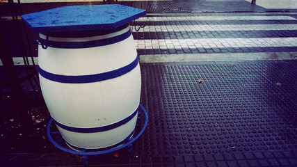 Barrel Alone Street Decor