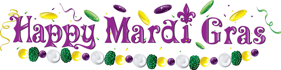 mardi gras text font