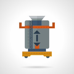 Coffee grinder flat color vector icon