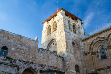 Fototapeta na wymiar Bell tower, Church of the Holy Sepulchre