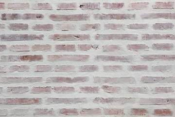 Whitewashed brick wall. Background texture