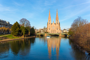 St Paul's church in Strasbourg - Alsace, France