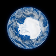 Antarctica on planet Earth