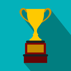 Sports cup flat icon