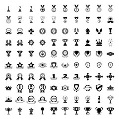 100 Medals and trophies icons
