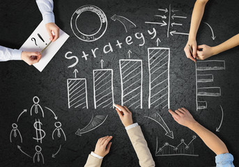 Businessteam working in collaboration