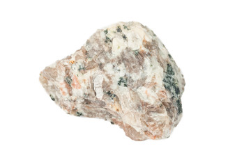 Obraz premium Fragment of granite on a white background 