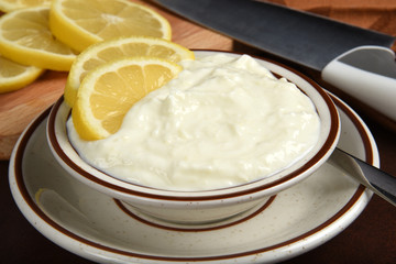 Greek style lemon yogurt