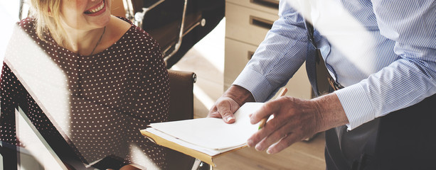 Business People Meeting Discussion Working Office Concept