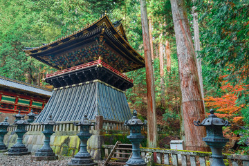 Belfry (Shoro) at Taiyuinbyo  Shrine in Nikko, Japan