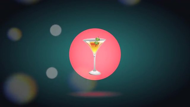 Drink icon design, Video Animation