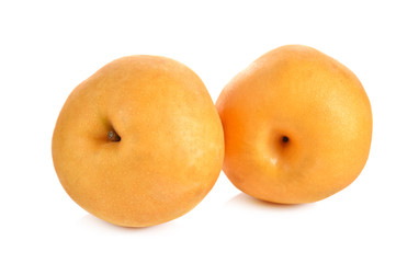 snow pear or Fengsui pear on white background