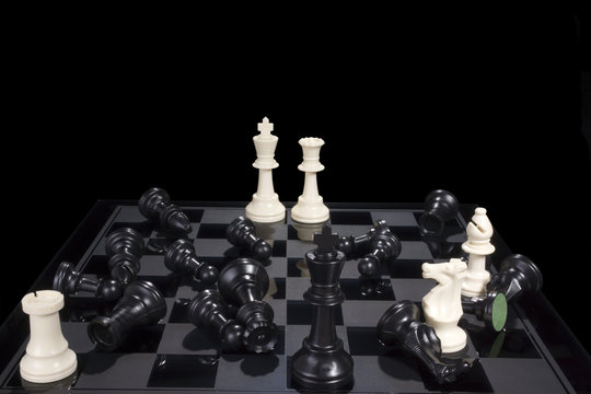 Chess Battle Black Defeat