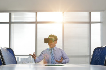 Fototapeta na wymiar Virtual reality business