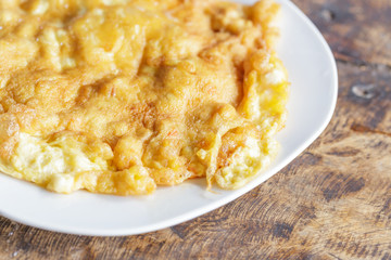Omelette fried eggs