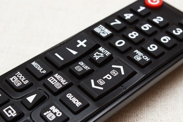 Buttons on remote control for television