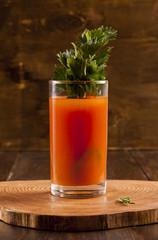 Bloody mary cocktail.