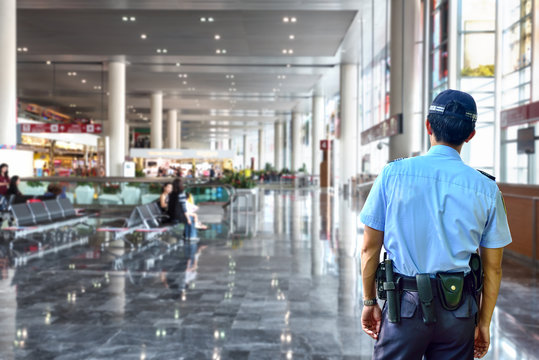 Security guard in airport