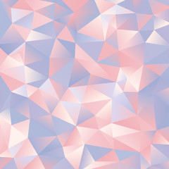 abstract light blue and pink paper triangles design background