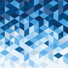 Obraz premium blue abstract polygonal background. vector geometric design with