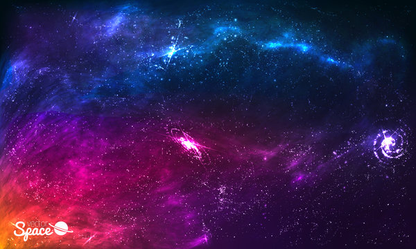 neon galaxy space
