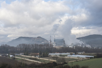 fumi di scarico delle industrie