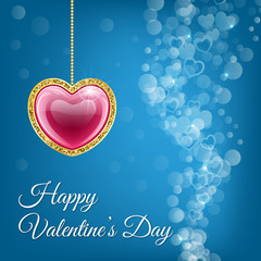 Naklejka premium Valentines day card