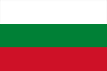 Flag of Bulgaria vector - obrazy, fototapety, plakaty
