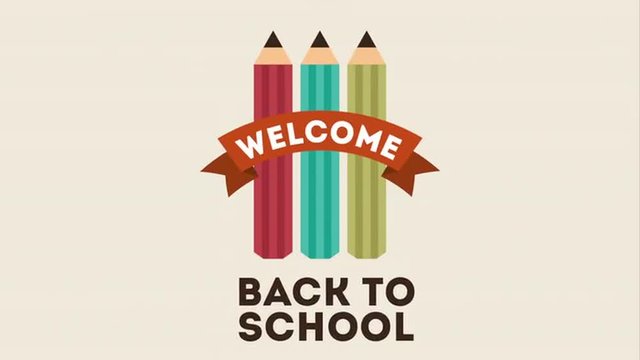 back to school design, Video Animation