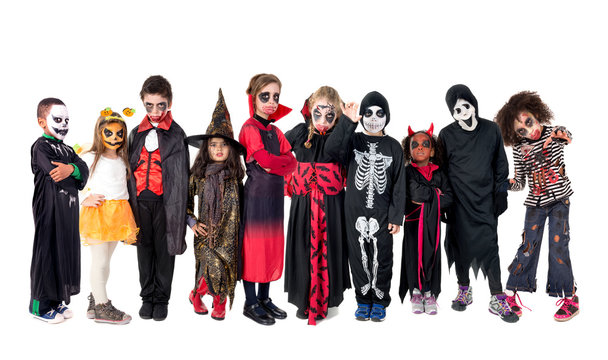 Kids in Halloween