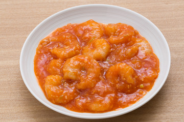 エビのチリソース 