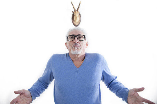 cuckold man takes a selfie after betrayal