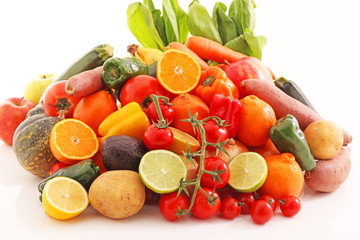 新鮮な野菜と果物