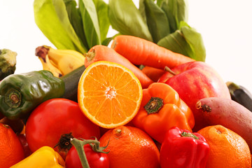新鮮な野菜と果物