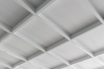 Detail of the roof structure of modern building