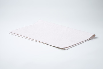 white cloth place mat