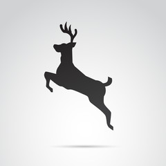 Deer vector icon.