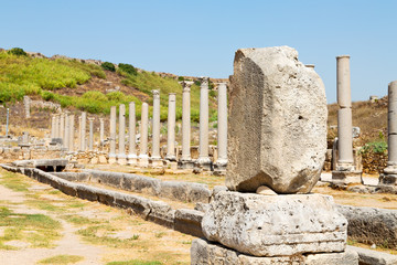  in    old construction asia turkey   and the roman temple