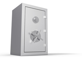 Business Silver Safe Box Background