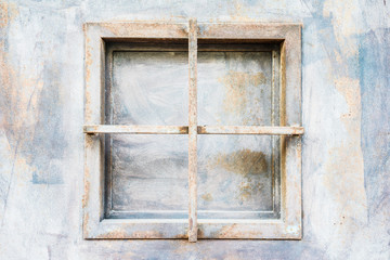 Rusty metallic window