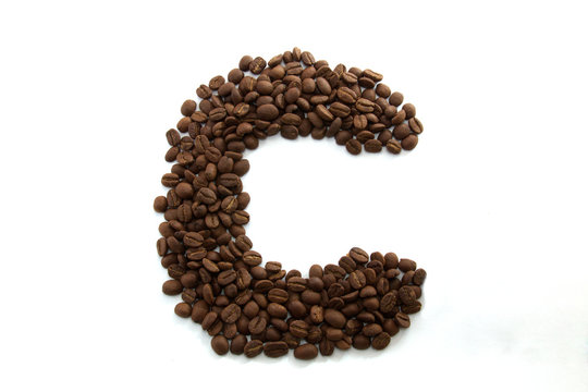 Fototapeta The letter from the word coffee