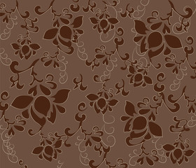 Flower texture pattern background. Vector