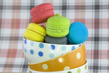 Tasty colorful macaroon
