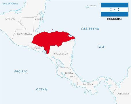 belize map with flag