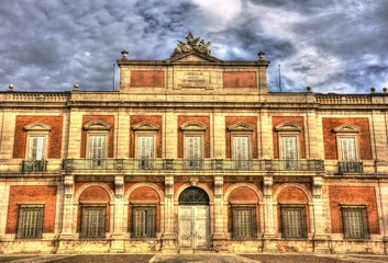 Fototapeta na wymiar Fachada del Palacio Real de Aranjuez, Madrid, España, Europa
