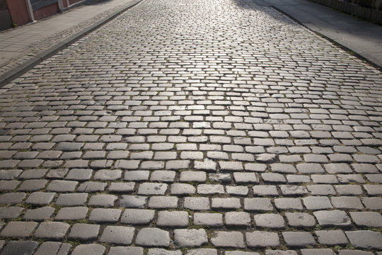 Cobble Stone Street Background, Cologne