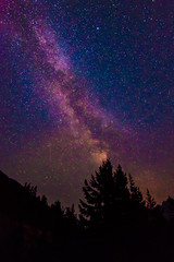 scenic view of Milky Way and star over Diablo lake in North Cascade national park,WA,usa. © checubus