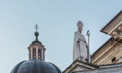 Fototapeta na wymiar Catholic Cathedral in Urbino, Italy