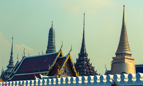 Dächer vom Königspalast in Bangkok Thailand